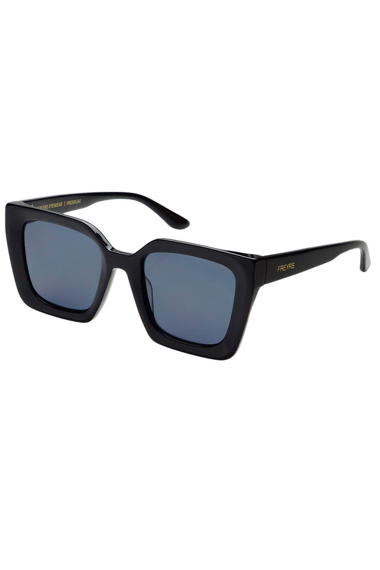 Coco Square Sunglasses, Alternate, color, Black