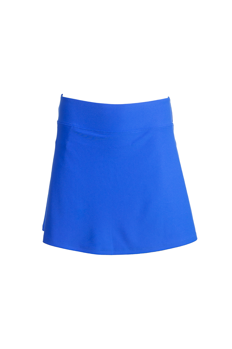 Girl's Wavecatcher Swim Skirt, UPF 50+ Sun Protection, Alternate, color, Baja Blue