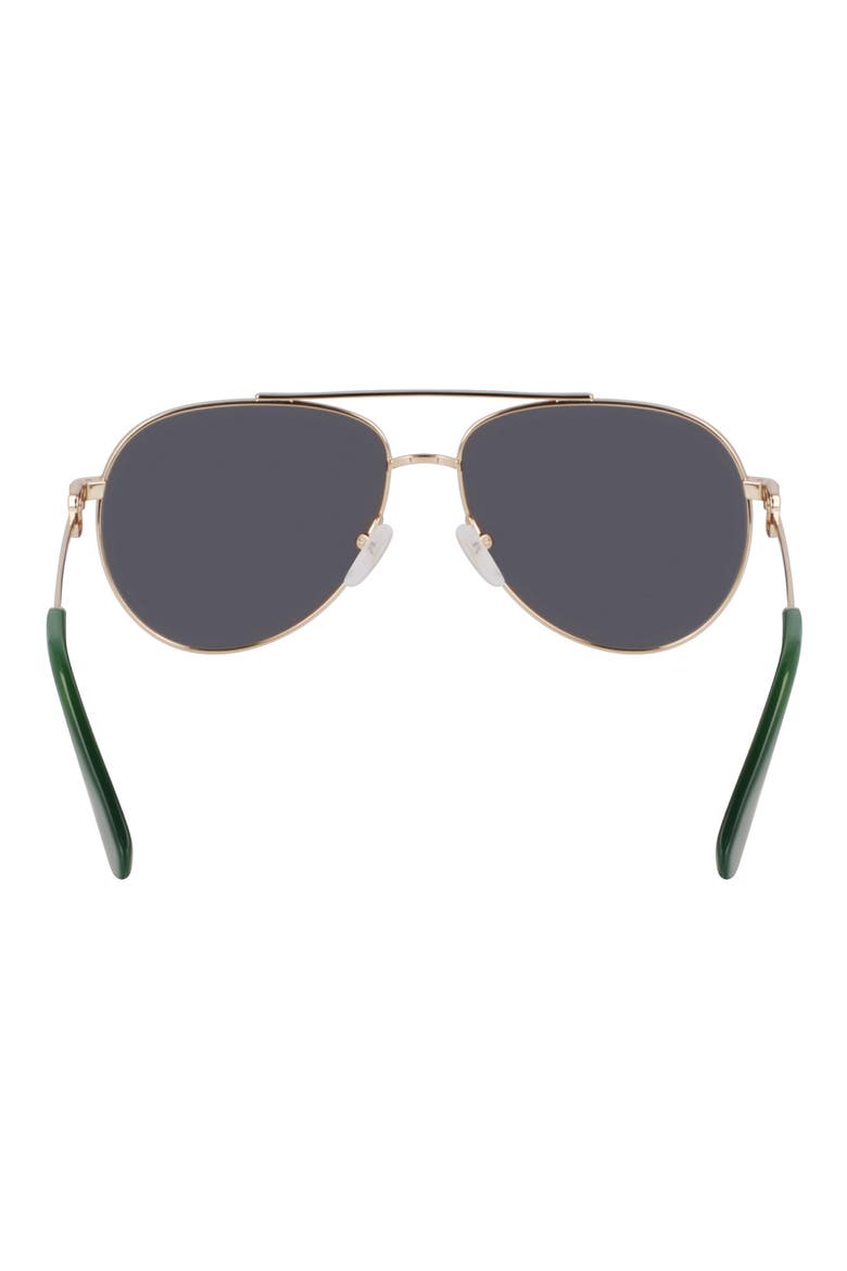 Foulonn 58mm Aviator Sunglasses, Alternate, color, GOLD/GREEN