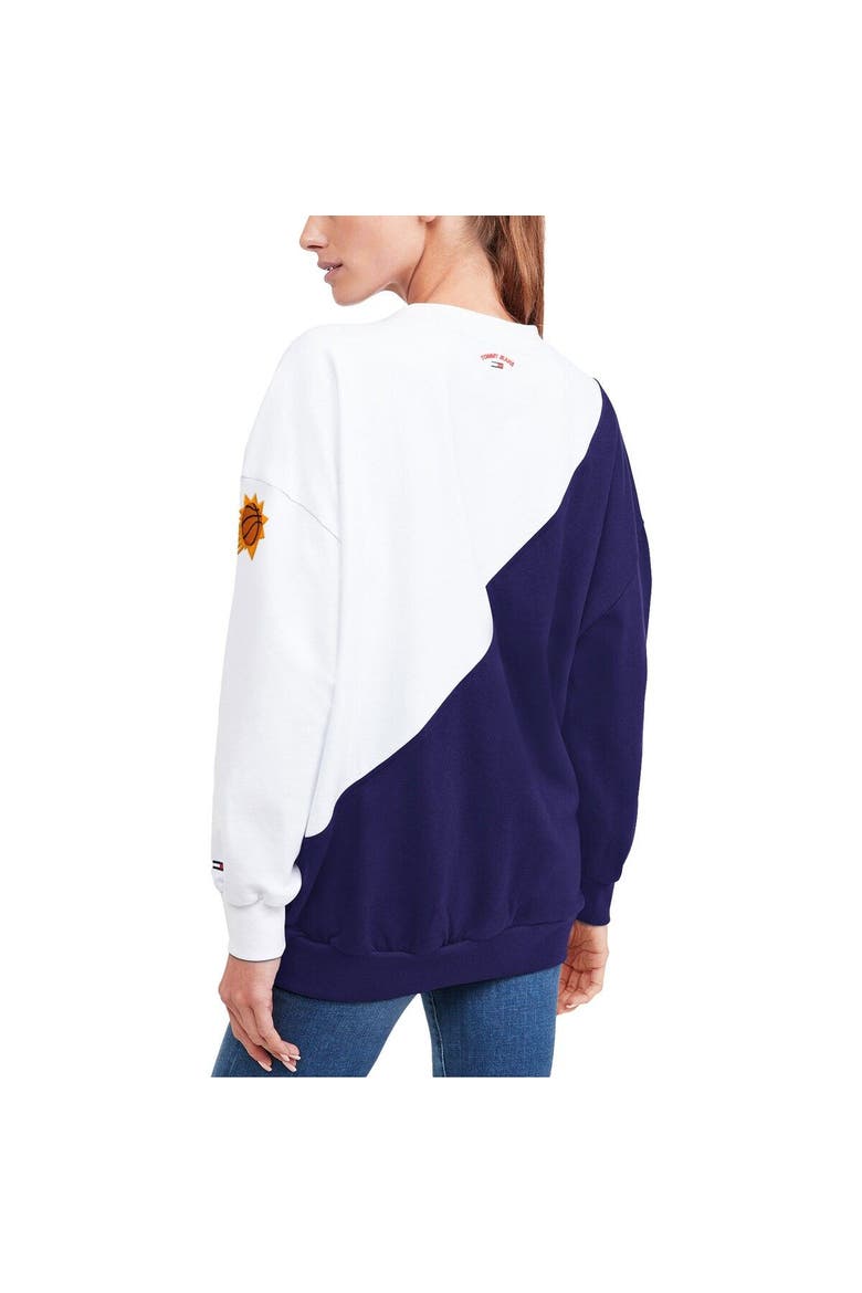 Women's Tommy Jeans Purple/White Phoenix Suns Ariel Pullover Sweatshirt, Alternate, color, Purple