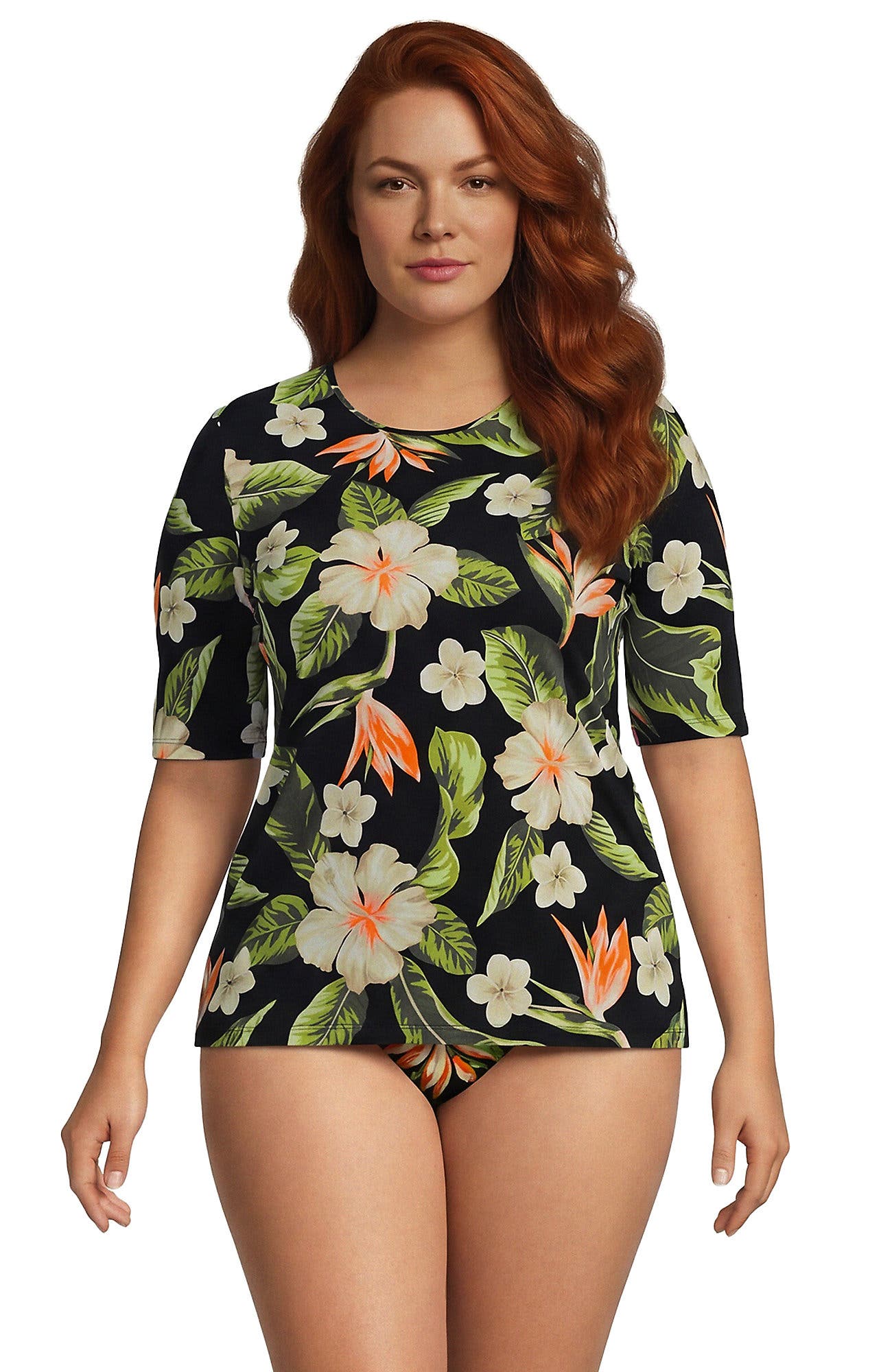 Hibiscus Floral/Black