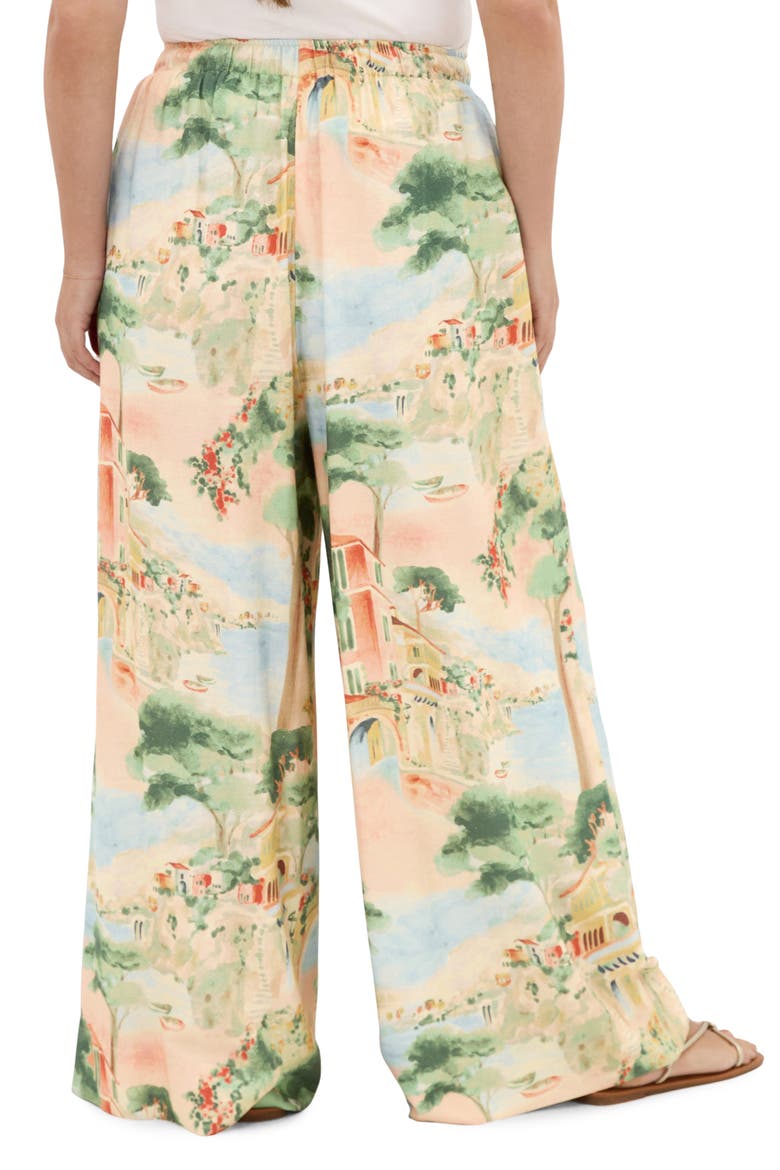 Halle Print Pants, Alternate, color, SARDINIA