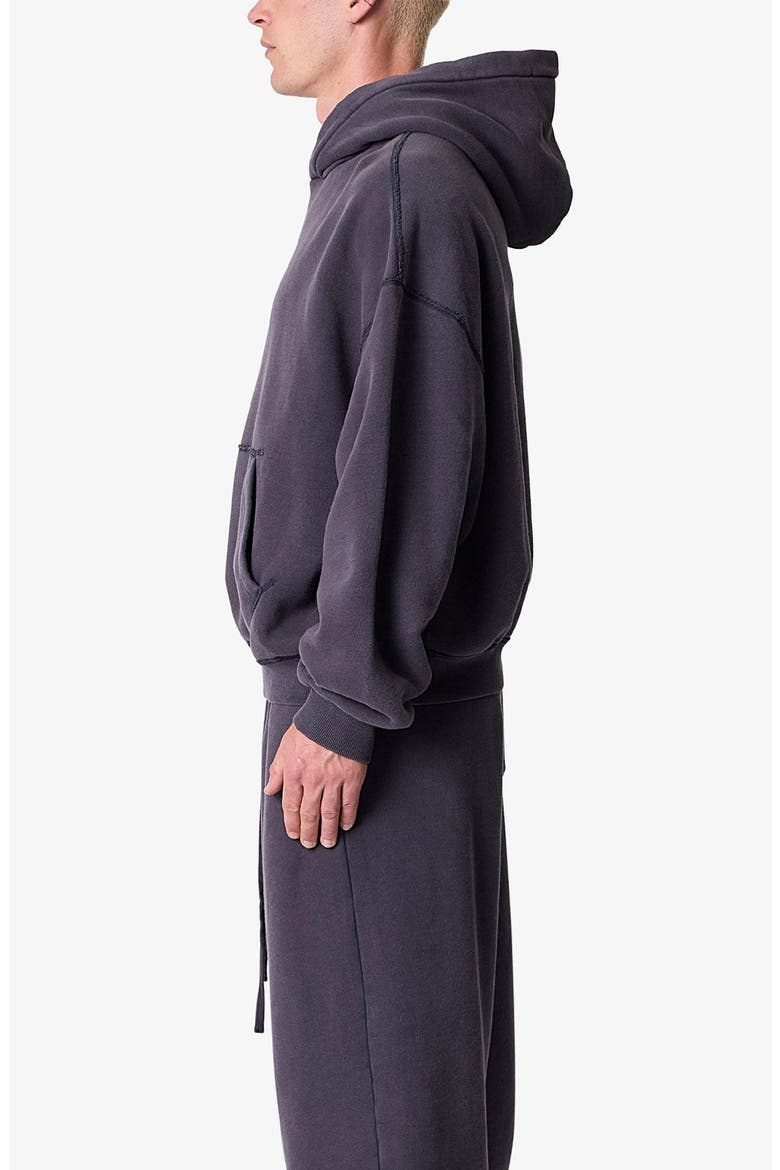 Cotton Pullover Hoodie, Alternate, color, WASHED BLACK