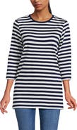 Lands' End 3/4 Sleeve Cotton Supima Tunic