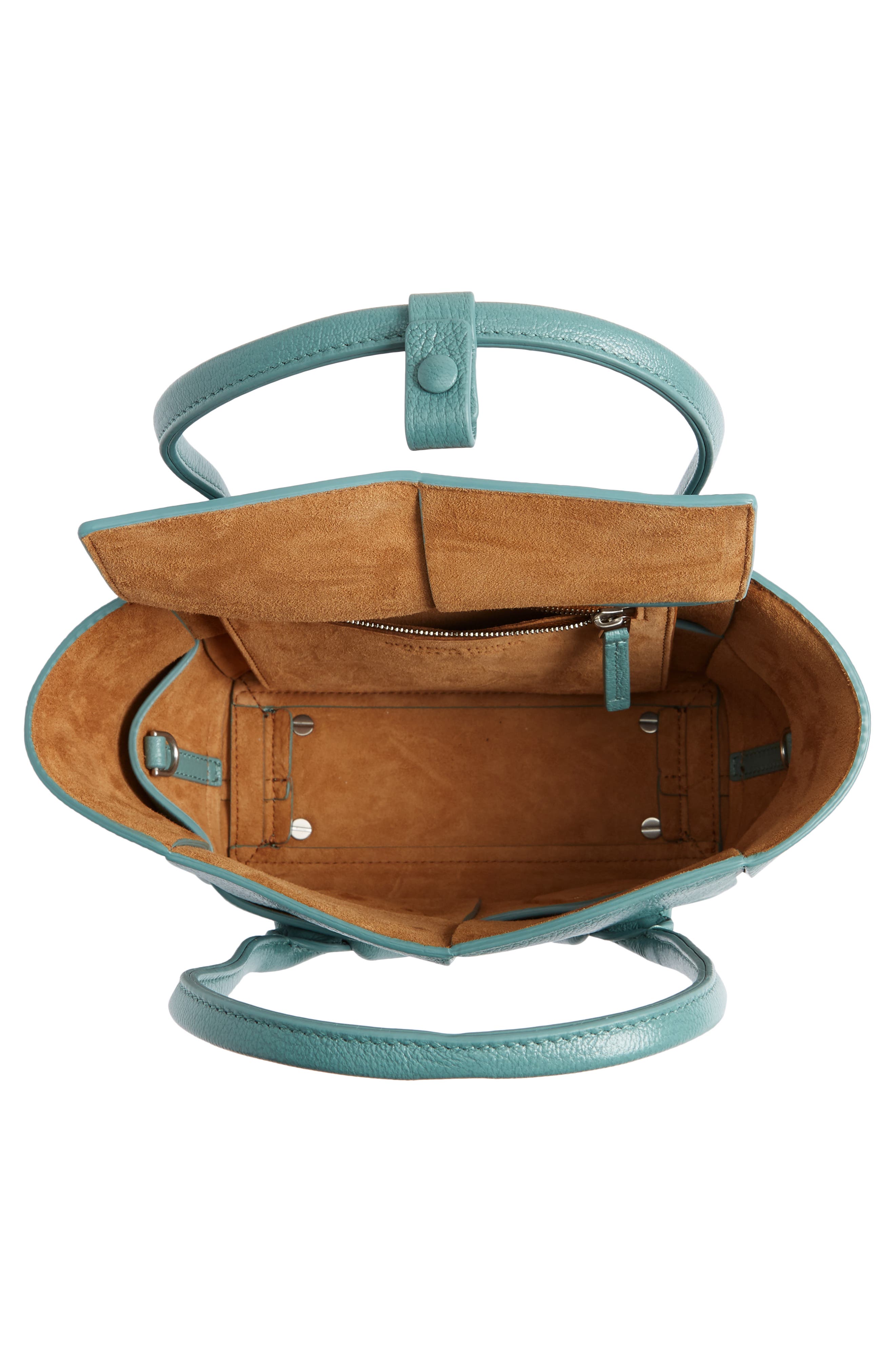 Bottega Veneta Mini Arco Leather Top Handle Bag, Alternate, color, 