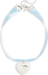 Sandy Liang Gummy Heart Choker Necklace