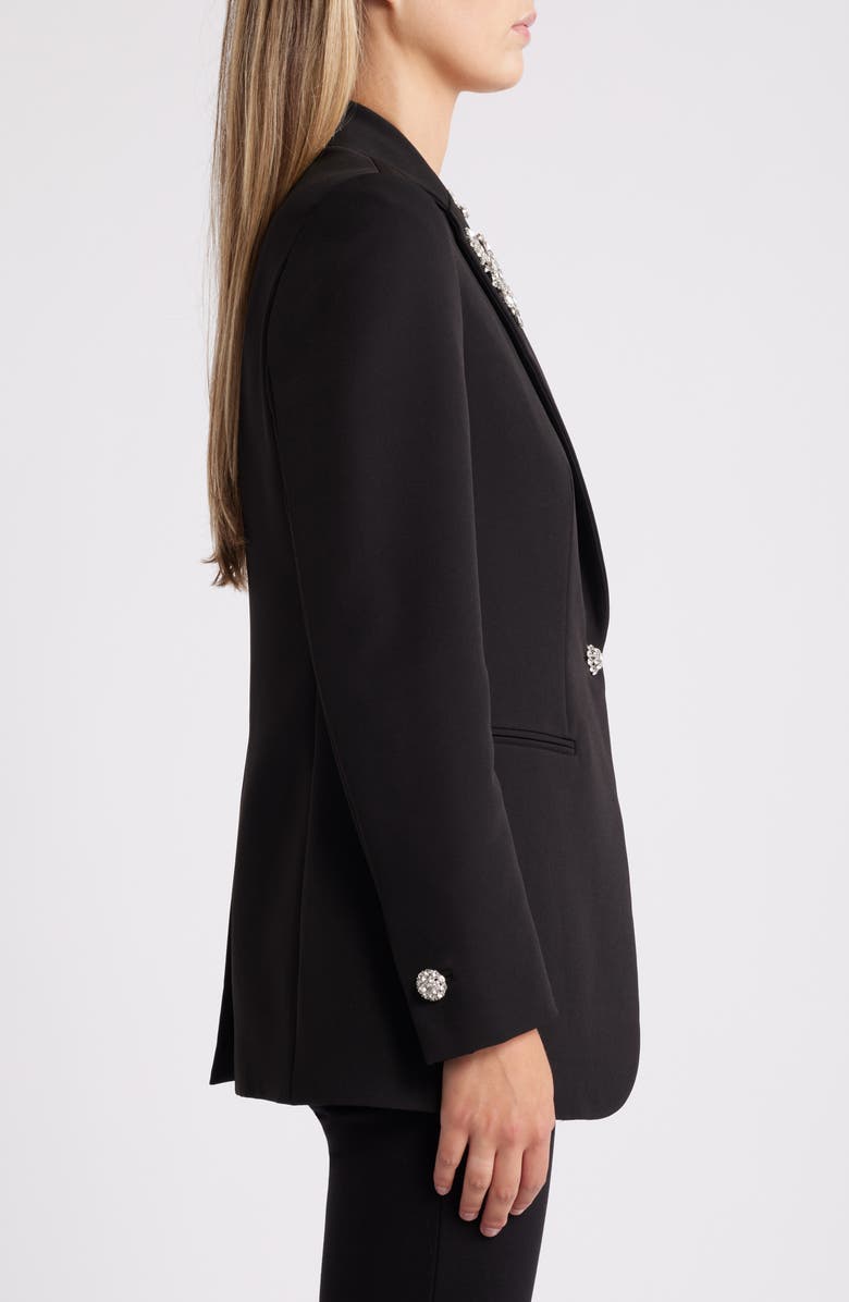 Anne Klein Embelished Stretch Knit Jacket, Alternate, color,