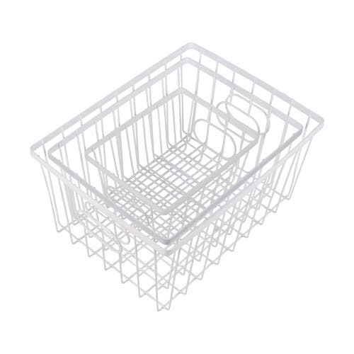 Happimess Camden Vintage Industrial Handmade Wire Metal Nesting Storage Baskets In White