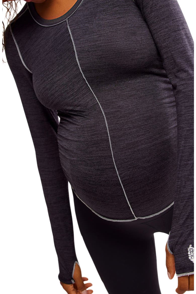 FP Movement Hatch Right On Run Layering T-Shirt, Alternate, color, BLACK