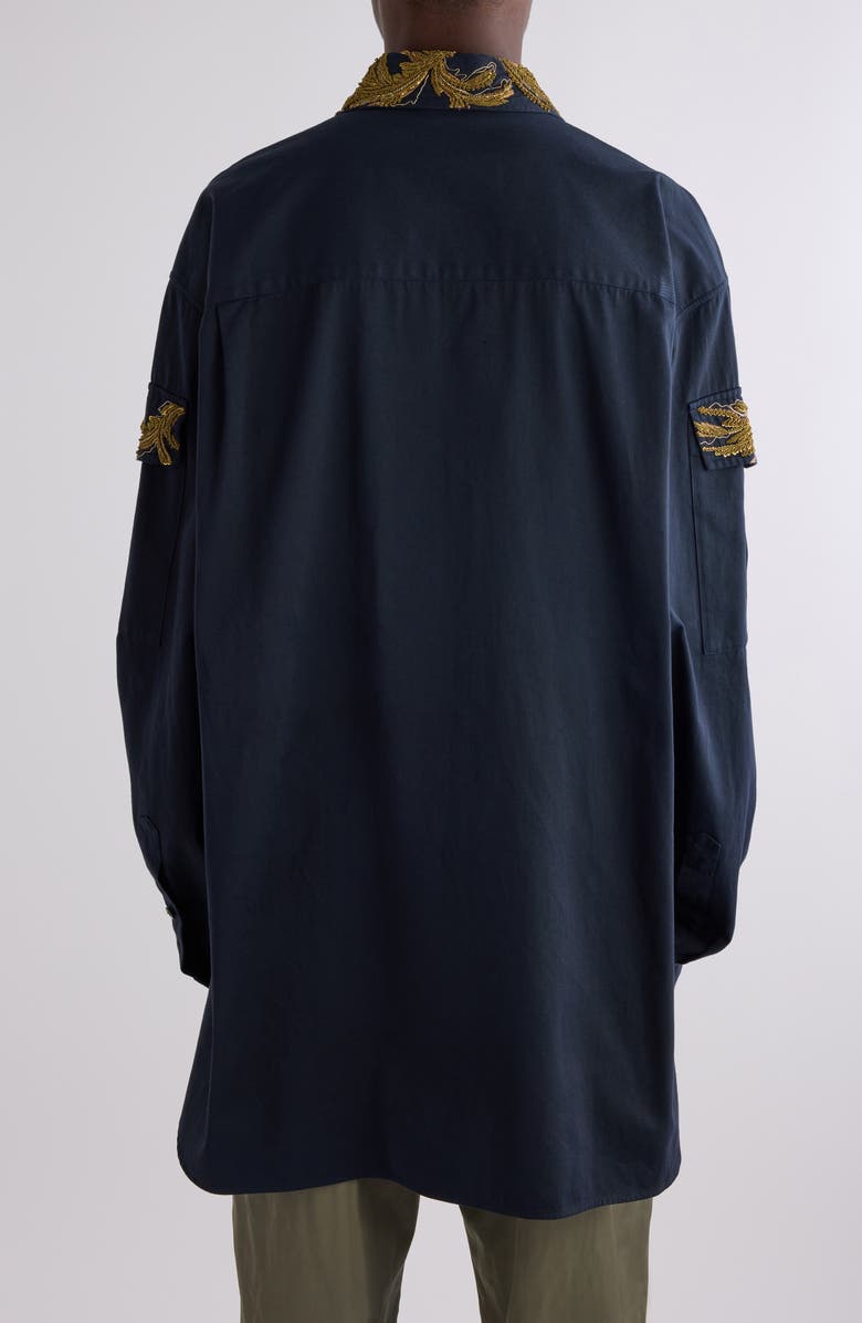 Dries Van Noten Crowsy Embellished Utility Shirt, Alternate, color, 