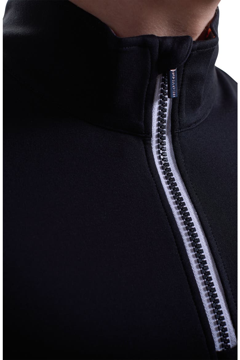 Solid Quarter Zip Pullover, Alternate, color, BLACK