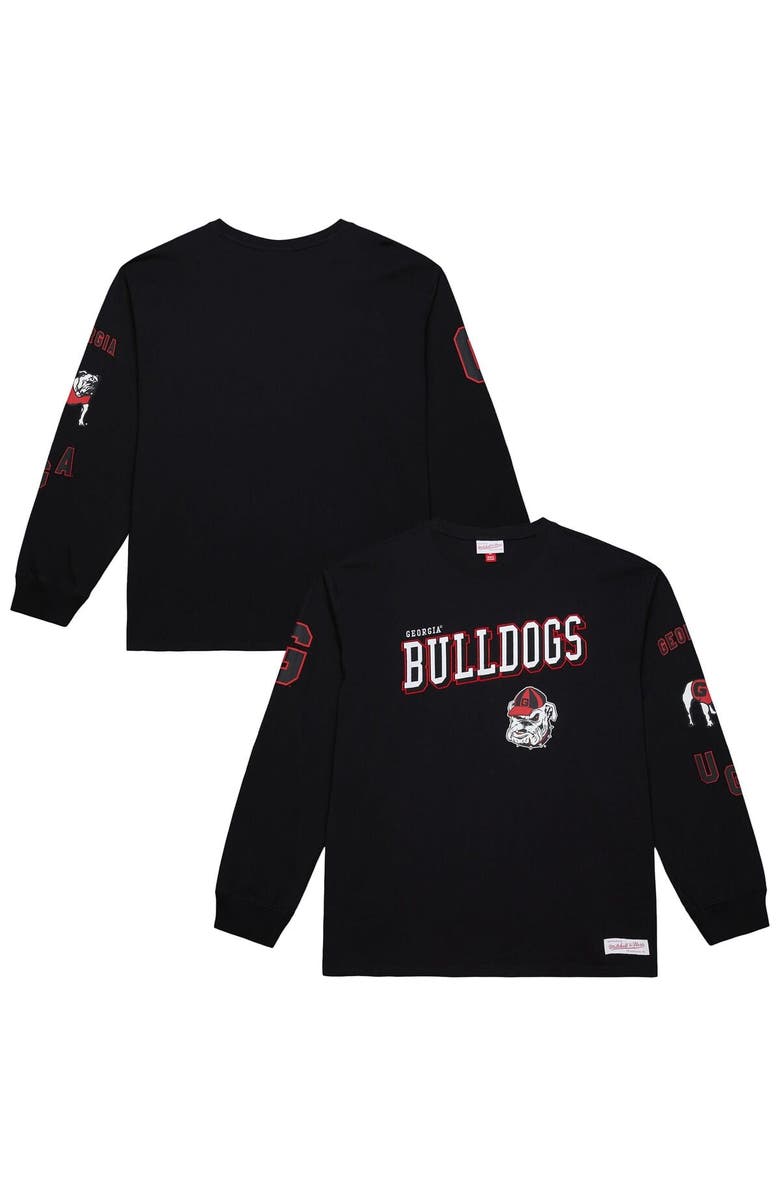 Mitchell & Ness Men's Mitchell & Ness Black Georgia Bulldogs Training Camp Long Sleeve T-Shirt, Main, color, Black