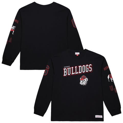 Men's Mitchell & Ness Black Georgia Bulldogs Training Camp Long Sleeve T-Shirt