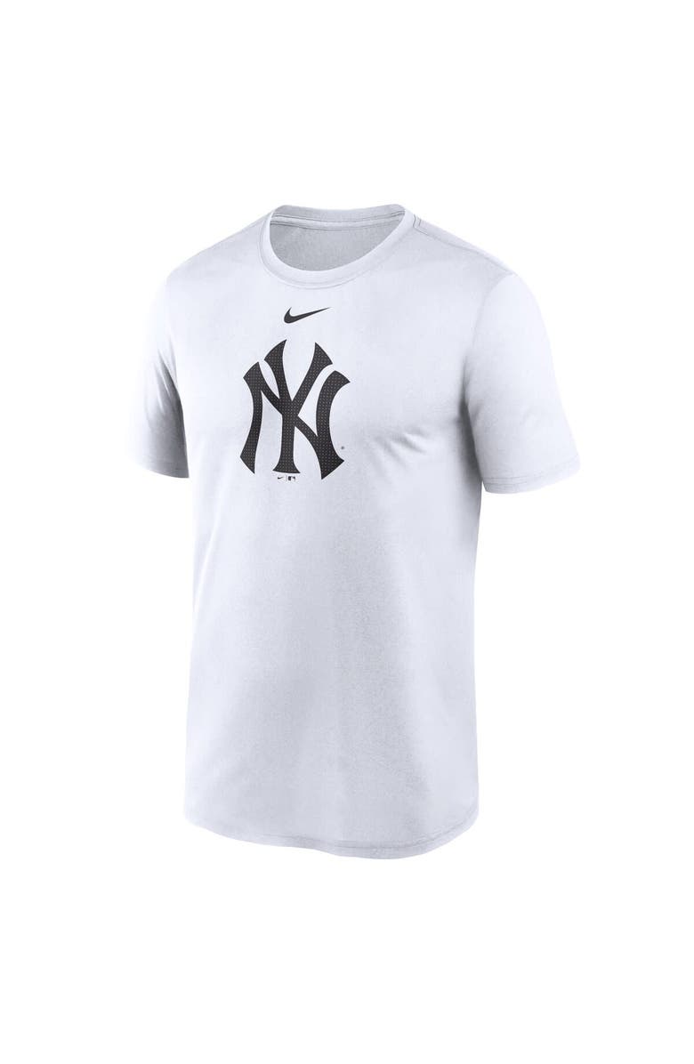 Nike Men's Nike White New York Yankees Legend Fuse Large Logo Performance T-Shirt, Alternate, color, White