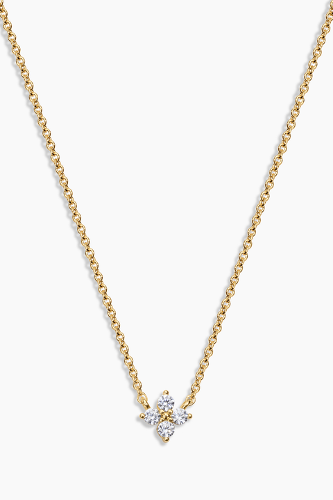 Baby Bella Dainty Clover Pendant Necklace
