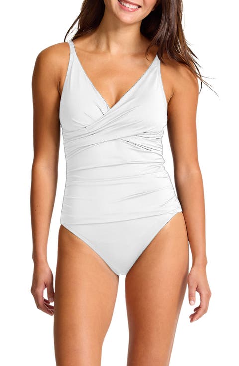 Cross Front UPF 50+ One-Piece Swimsuit