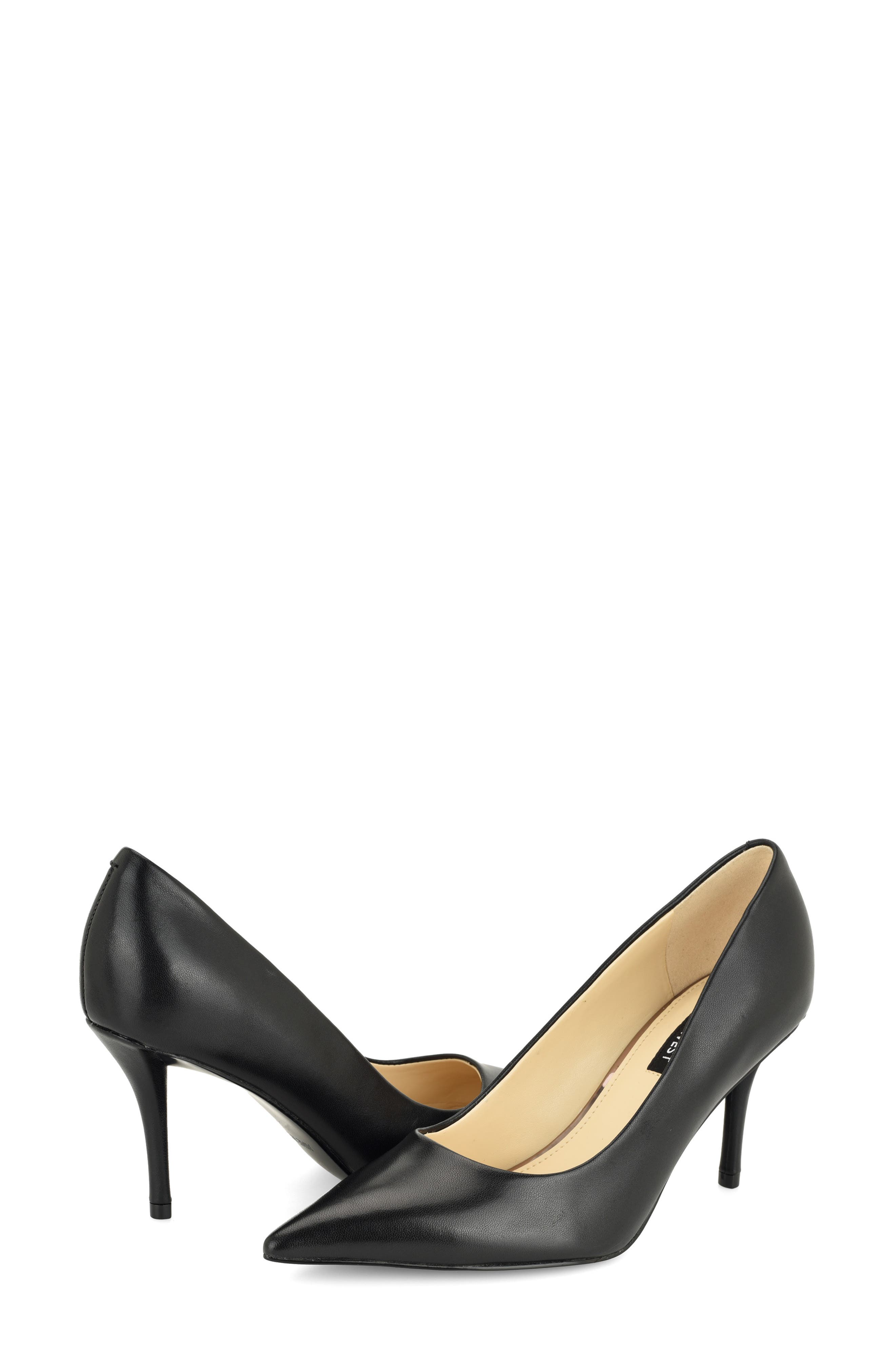 Merran Pointed Toe Pump, Alternate, color, BLACK