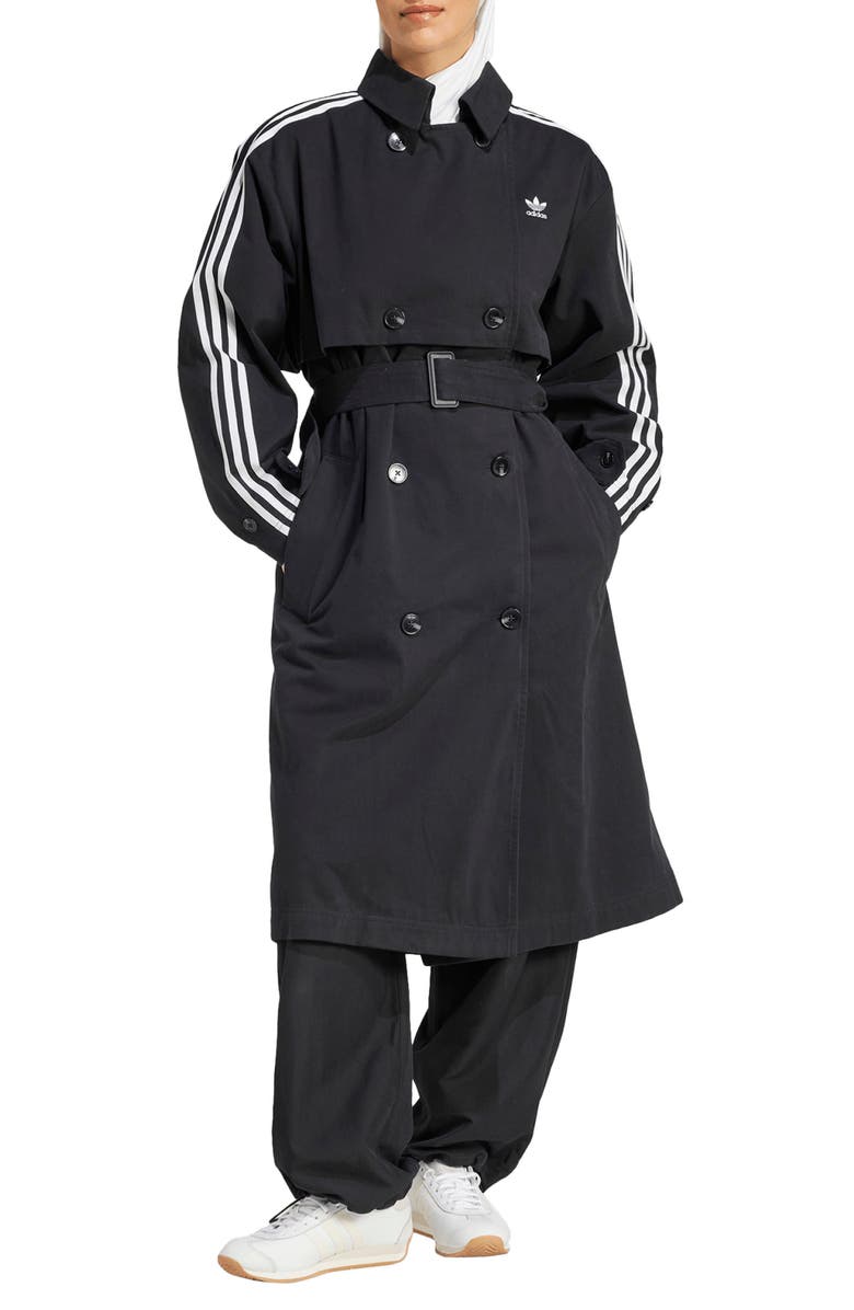 adidas Originals Adicolor Trench Coat, Main, color, 