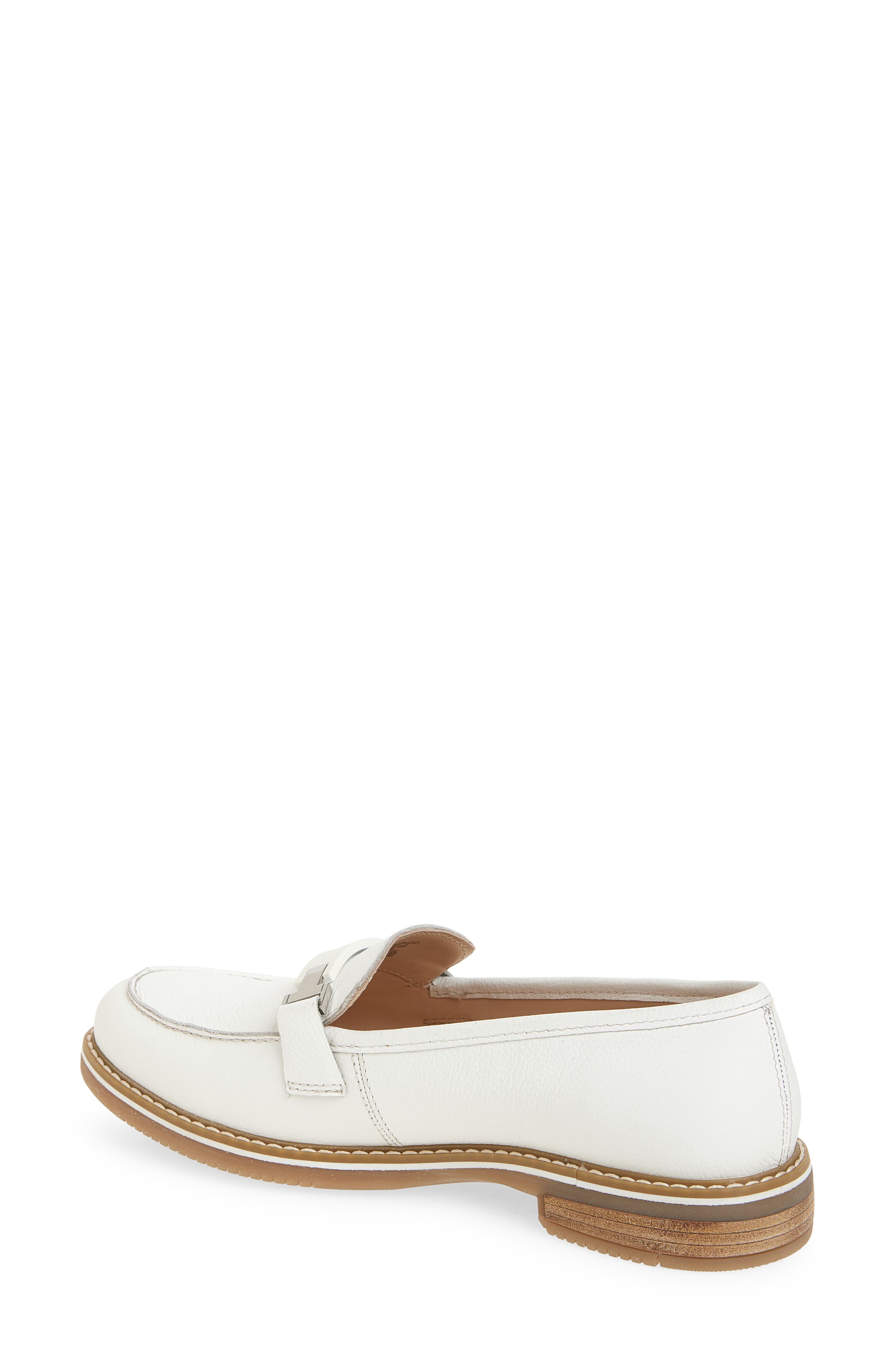 ara Angelica Bit Apron Toe Loafer, Alternate, color, White