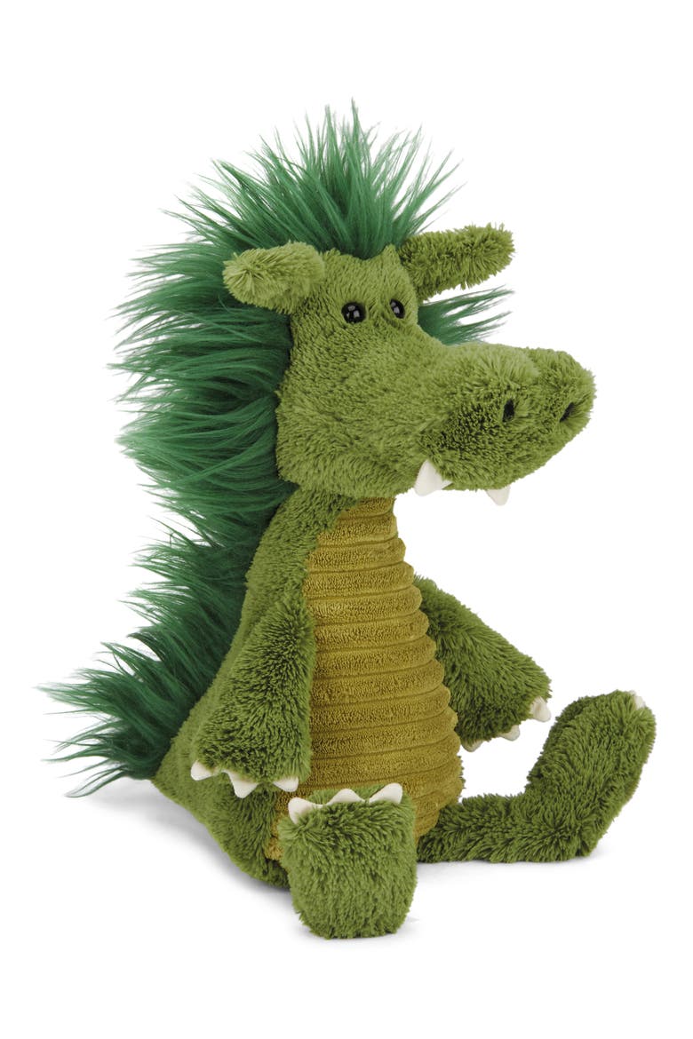 Dudley Dragon Stuffed Animal, Main, color, GREEN