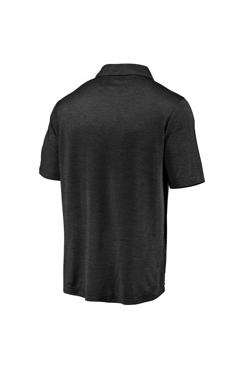 Men's Fanatics Branded Black Oregon Ducks Primary Logo Striated Polo, Alternate, color, Black