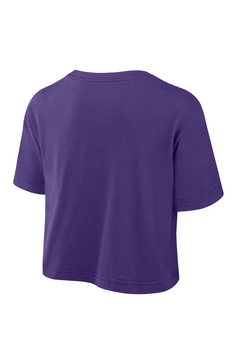 Nike Women's Nike Purple LSU Tigers Athletic Prep Arch Dri-FIT Cropped T-Shirt, Alternate, color, Purple