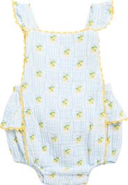 Angel Dear Lovely Lemons Ruffle Detail Romper