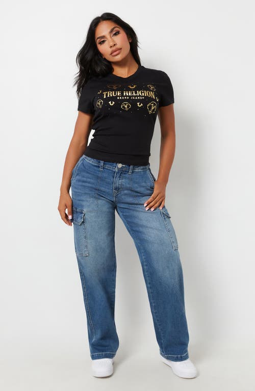 TRUE RELIGION TRUE RELIGION POPCORN BUDDHA COTTON GRAPHIC T-SHIRT