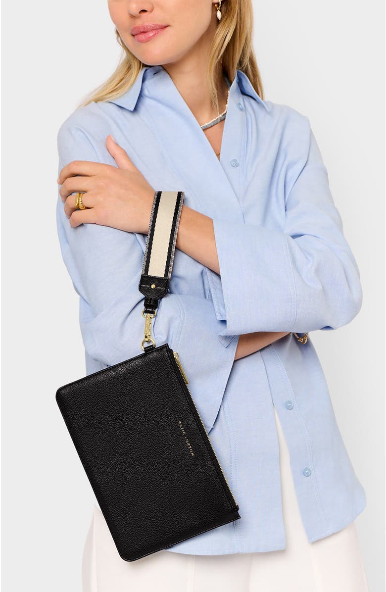 Katie Loxton Hallie Wristlet Pouch, Alternate, color, Black