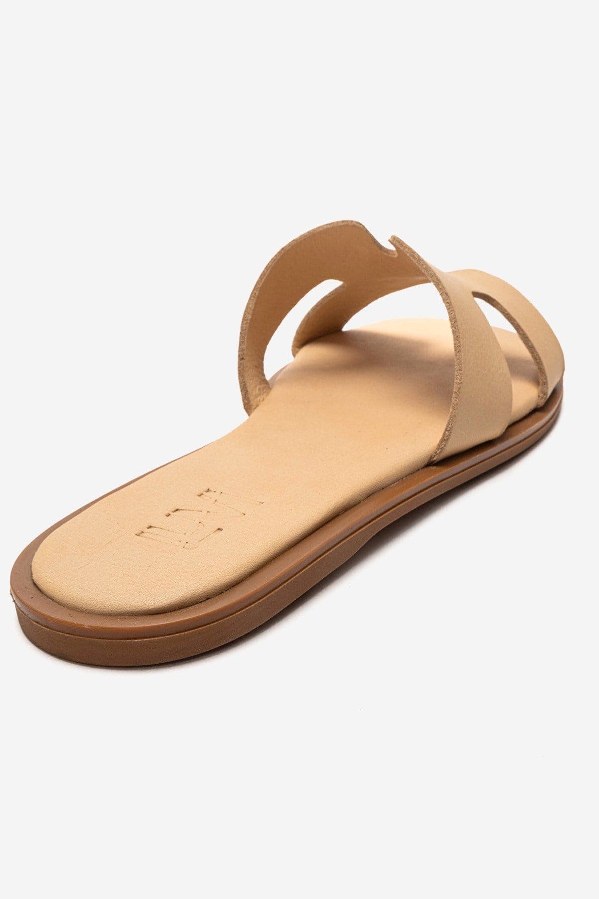Forever & Always Shoes Biora Leather Slide, Alternate, color, Beige