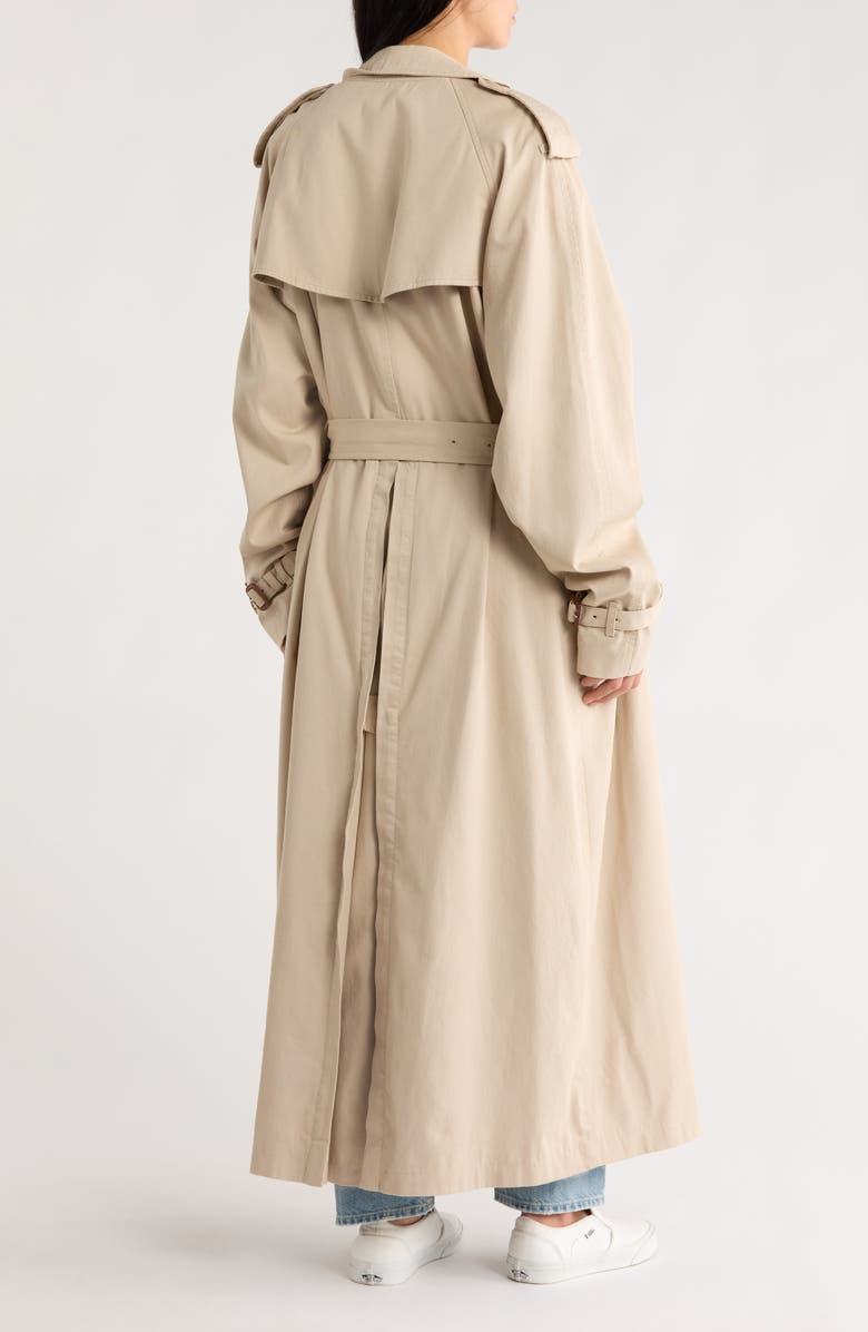 DENIMIST Oversize Trench Coat, Alternate, color, Khaki