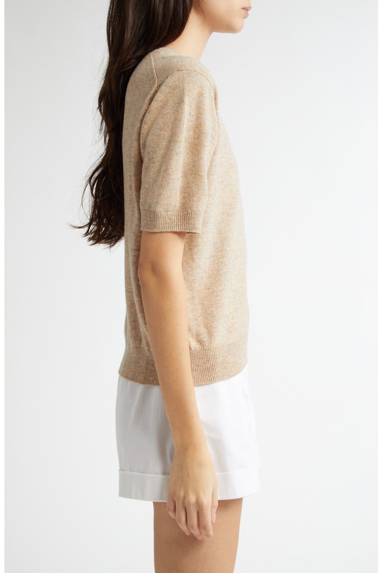 Classic Cashmere & Silk Cardigan, Alternate, color, OATMEAL