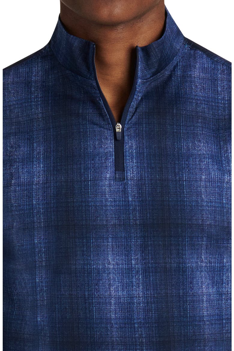 OoohCotton® Tech Quarter Zip Pullover, Alternate, color, NIGHT BLUE