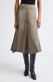 Proenza Schouler Janan Cotton Stretch Sateen Midi Skirt