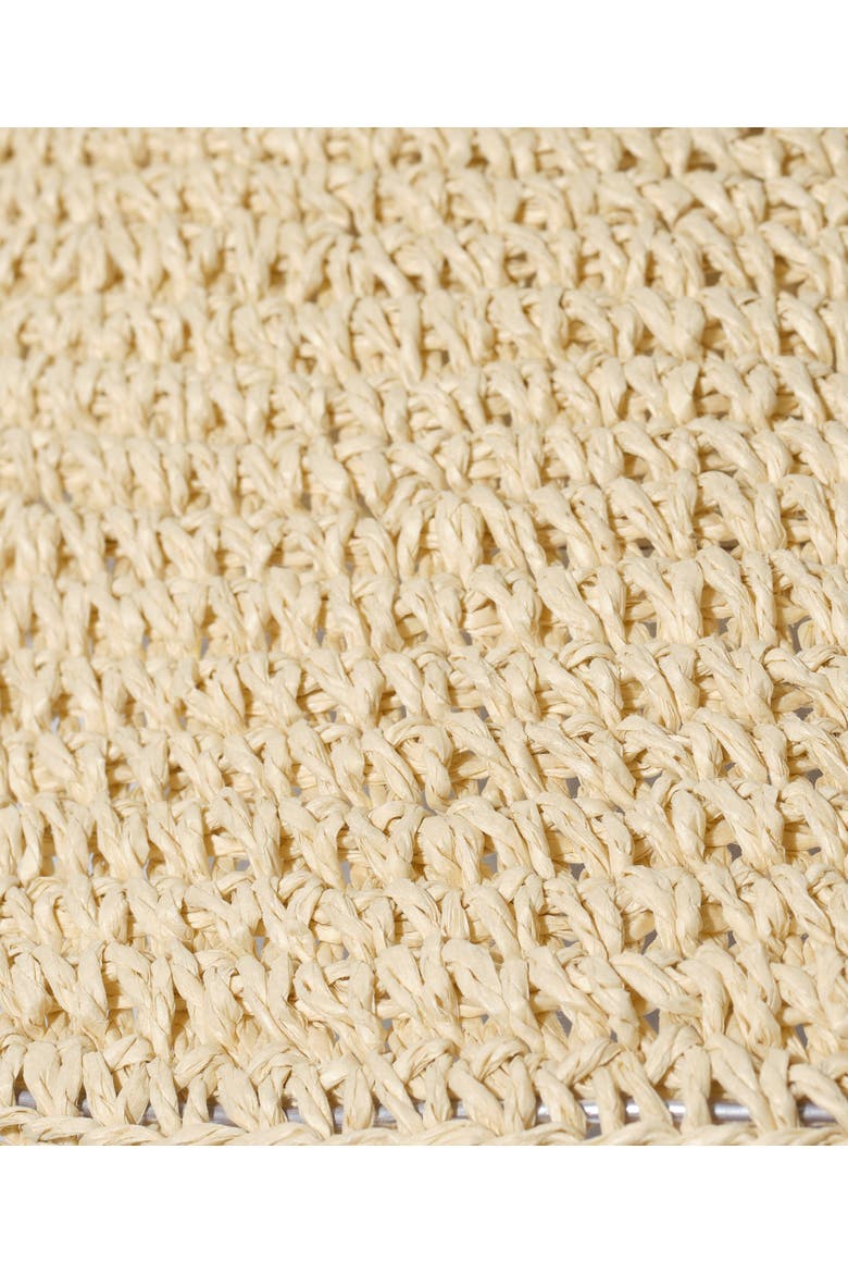 Crochet Open Crown Sunhat, Alternate, color, Natural