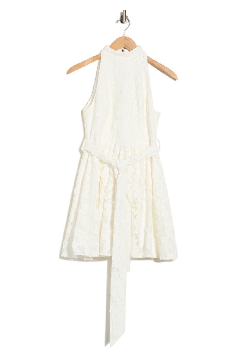 Edellie Halter Neck Minidress, Main, color, WHITE