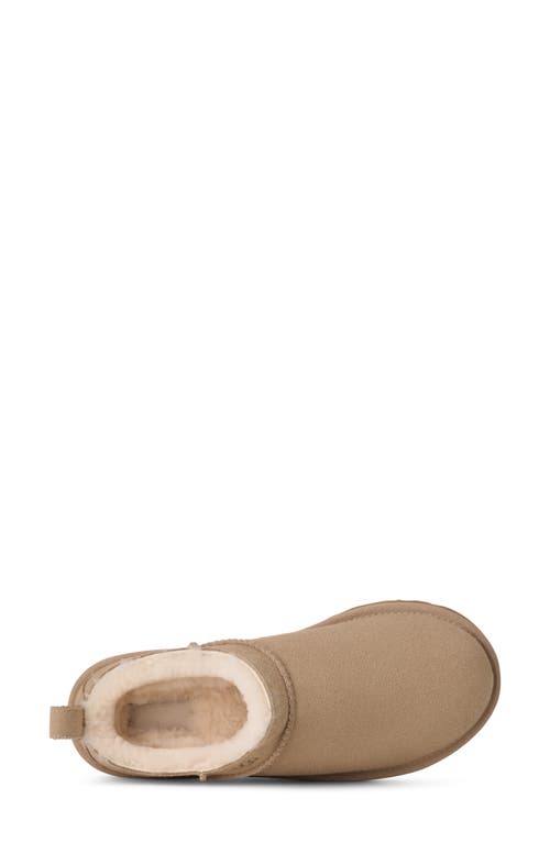 Ugg(r) Classic Micro Genuine Shearling Slipper In Sand