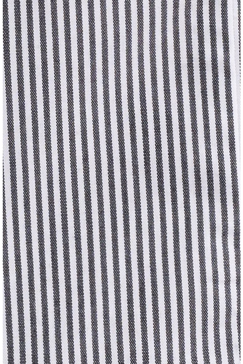 Clover Stripe Short Sleeve Button-Up Shirt, Alternate, color, BLACK STRIPE