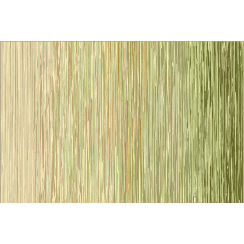 Kaplan Early Learning Company Sense Of Place Nature's Stripes Carpet In Green
