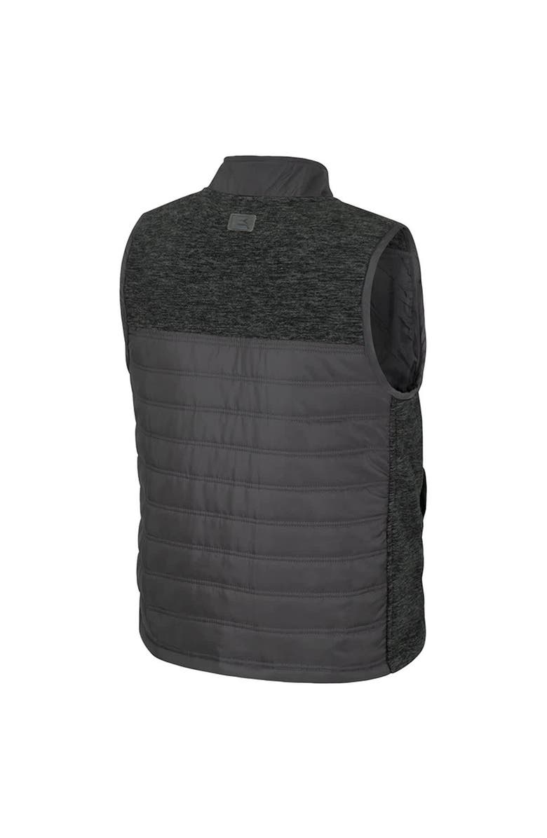 COLOSSEUM Men's Colosseum Charcoal Ohio State Buckeyes Nightman Full-Zip Puffer Vest, Alternate, color, Charcoal