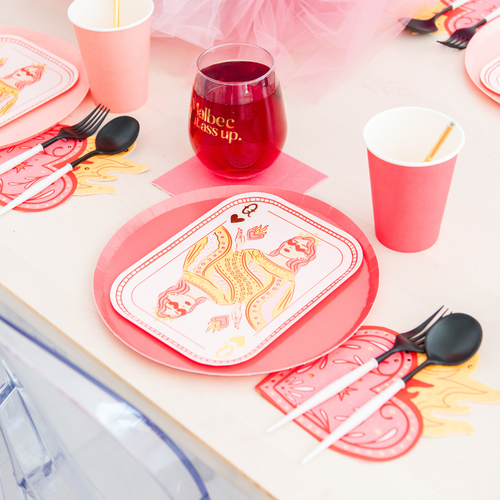 Jollity & Co . Queens Card Dinner Plates
