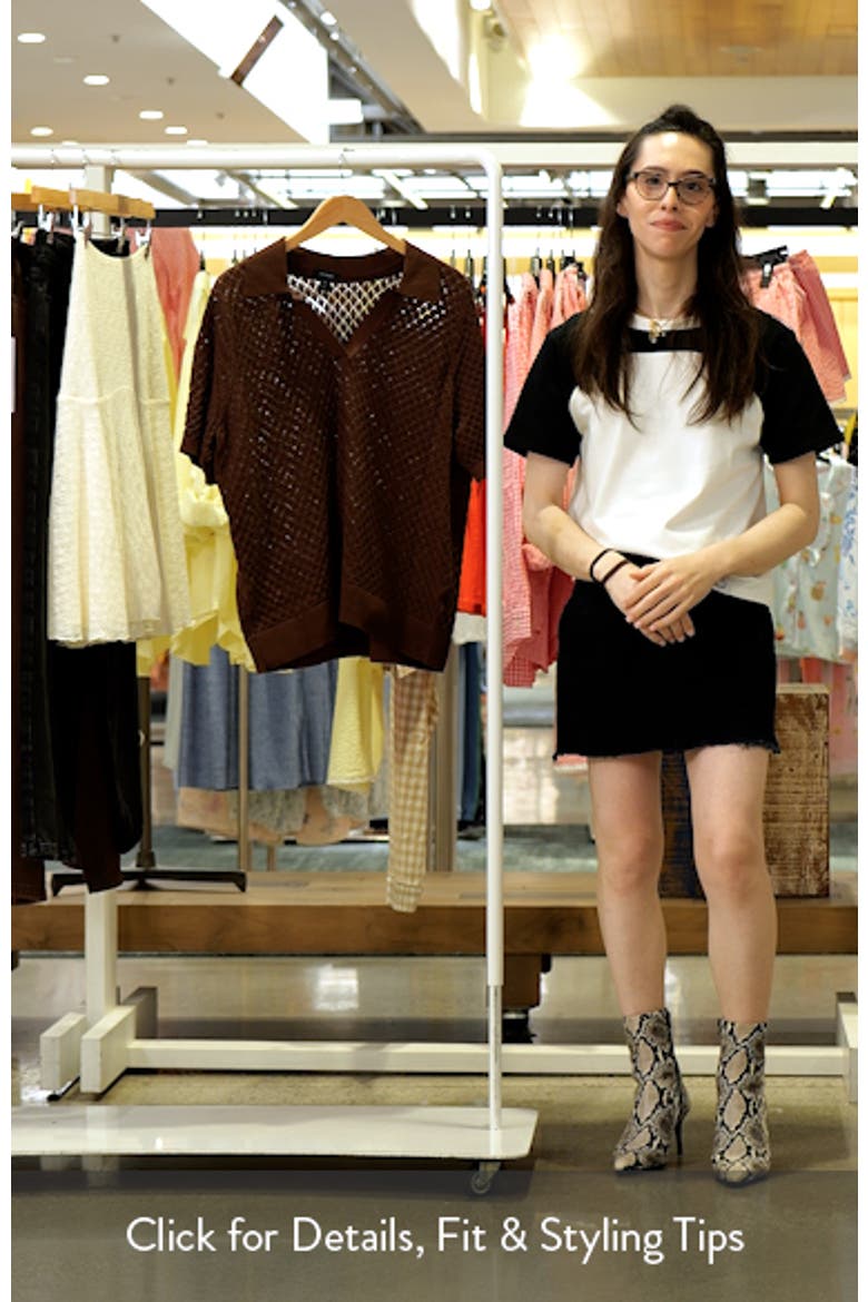 Pointelle Polo Sweater video