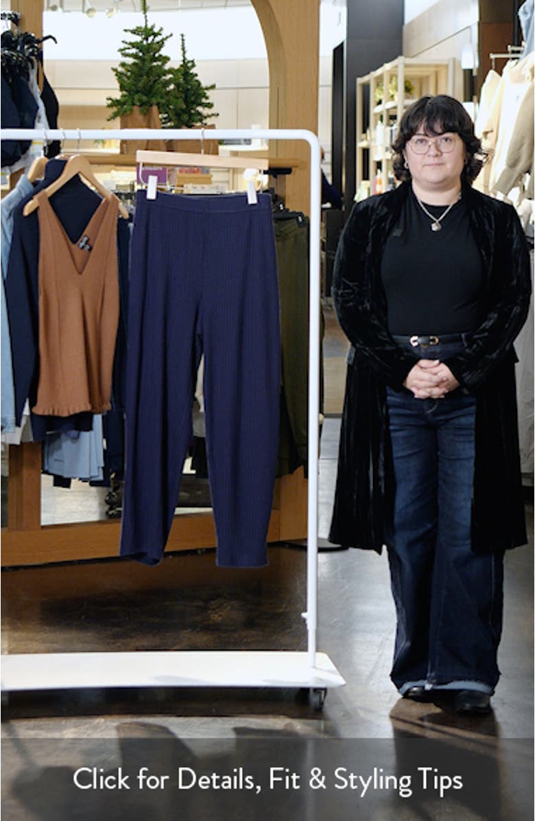 Ankle Length Rib Lantern Pants, sales video thumbnail