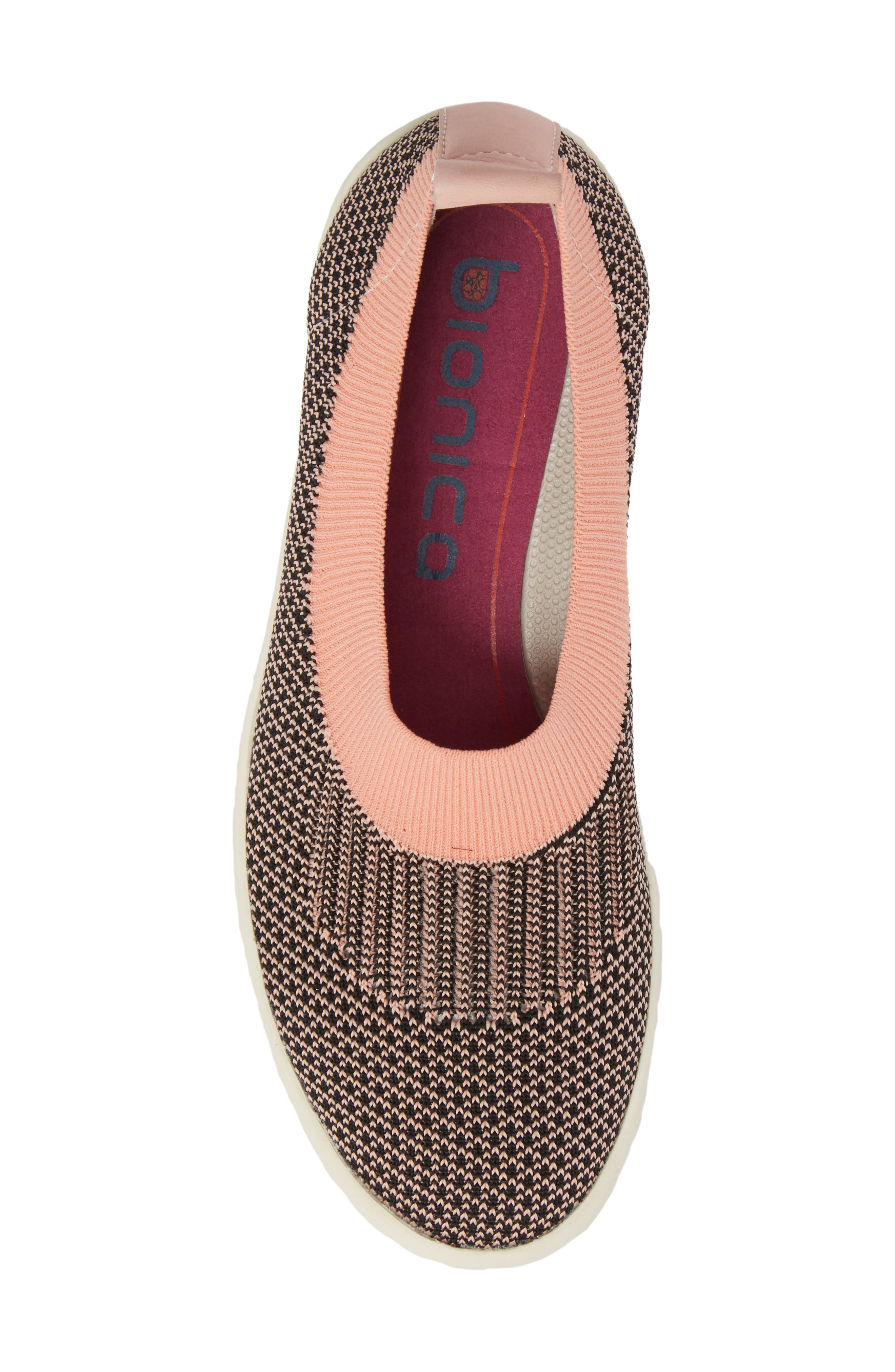 Merigold Slip-On Sock Fit Sneaker, Alternate, color, PINK/ BLACK KNIT FABRIC
