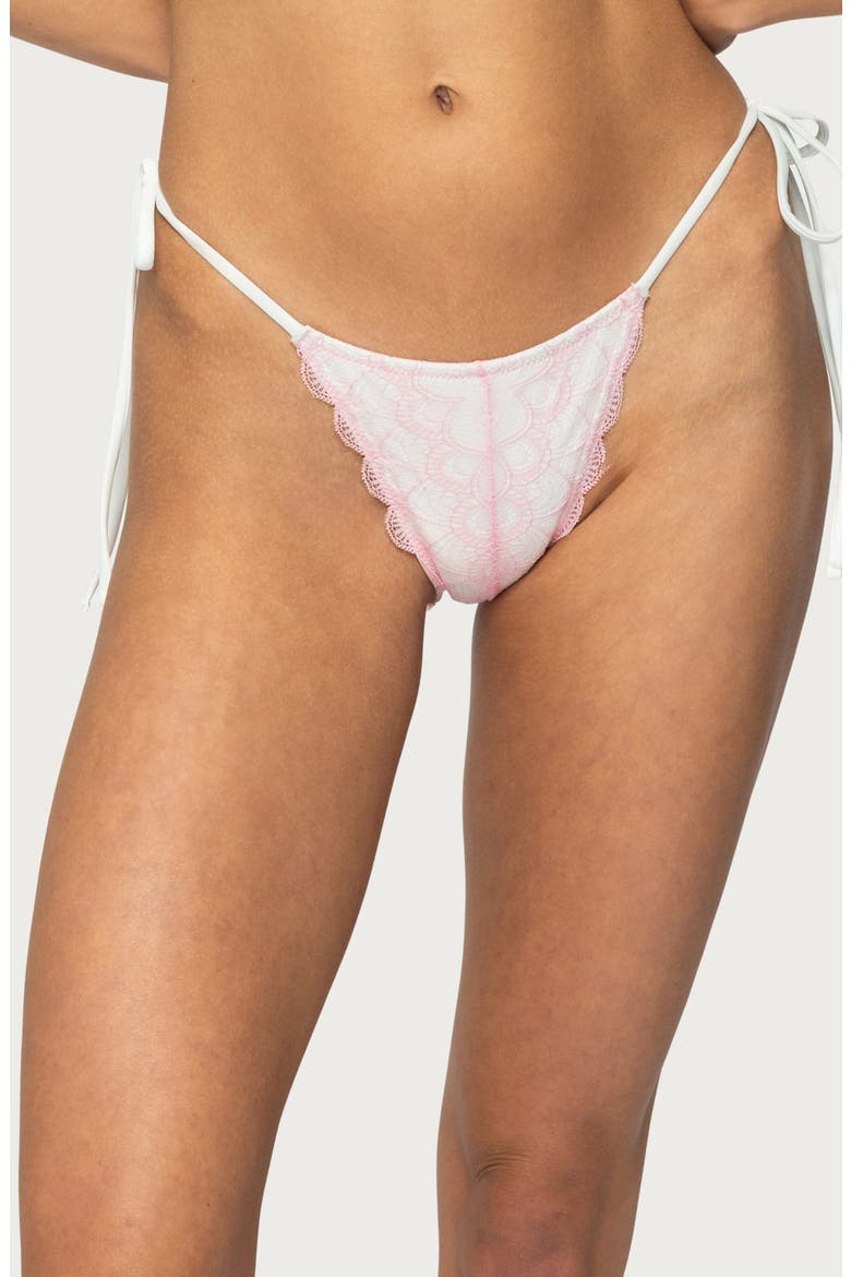 Clayton Side Tie Bikini Bottoms, Main, color, PINK