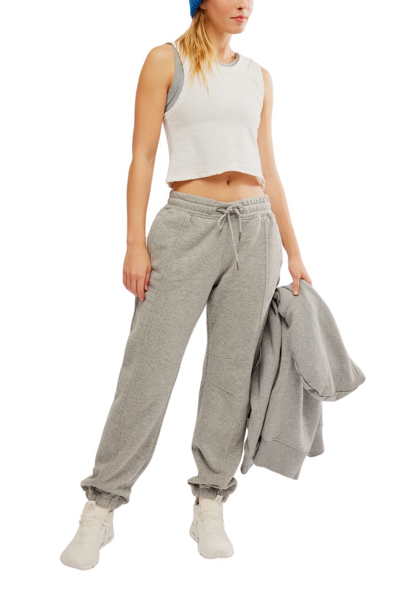 FP Movement Sprint to the Finish Seamed Sweatpants, Alternate, color, HEATHER GREY
