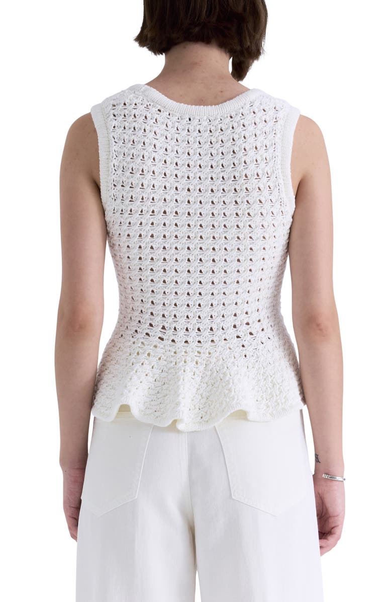 Pistola Anna Peplum Sweater, Alternate, color, White
