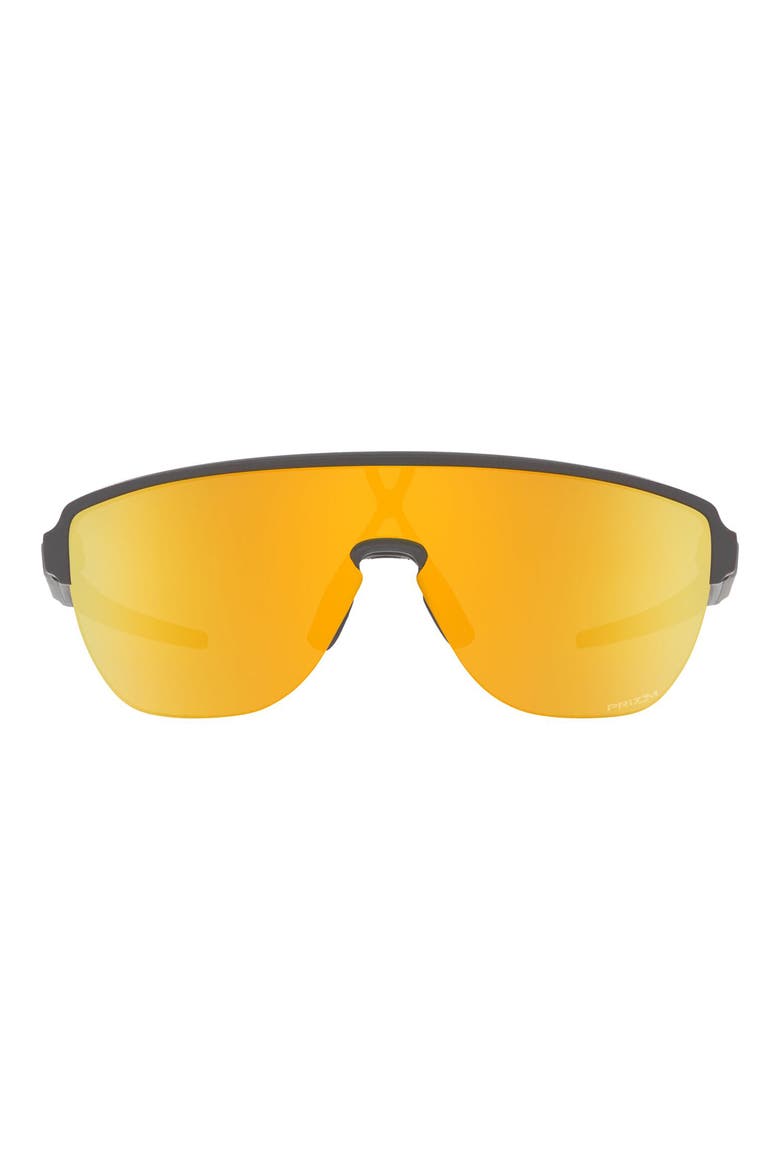 Corridor 142mm Semi Rimless Prizm™ Polarized Shield Sunglasses, Main, color, GREY JEANS