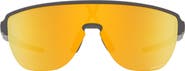 Oakley Corridor 142mm Semi Rimless Prizm™ Polarized Shield Sunglasses