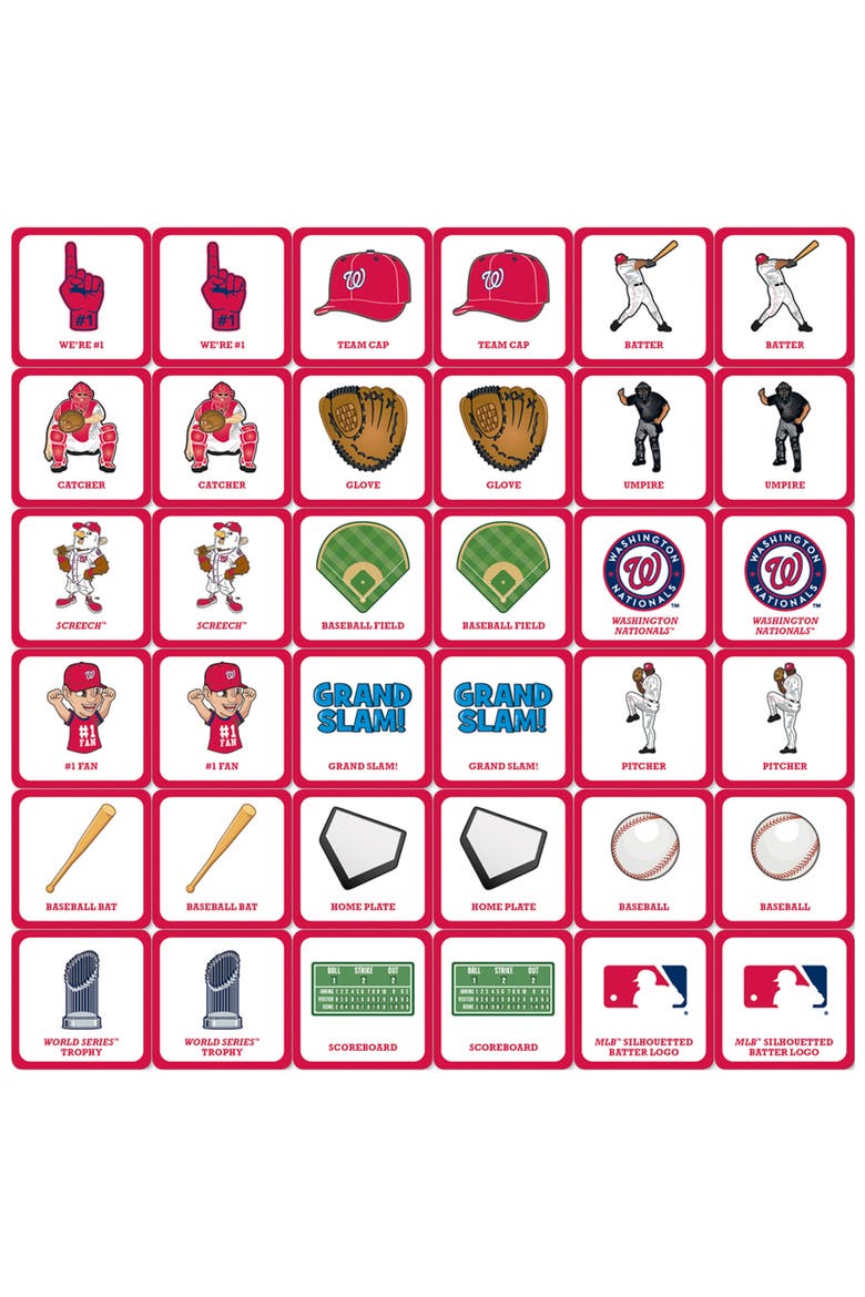 Washington Nationals Matching Game, Alternate, color, Multicolor